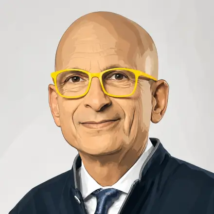 تصویرسازی نویسنده ست گودین Seth Godin