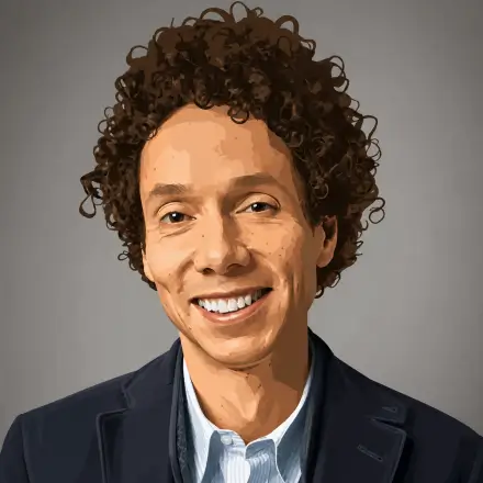 تصویرسازی نویسنده مالکوم گلدول Malcolm Gladwell